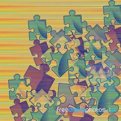 Puzzle Colorati Stock Image