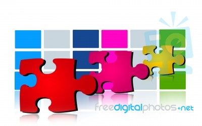 Puzzle Sign Stock Image