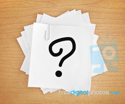 Question Mark Stock Photo