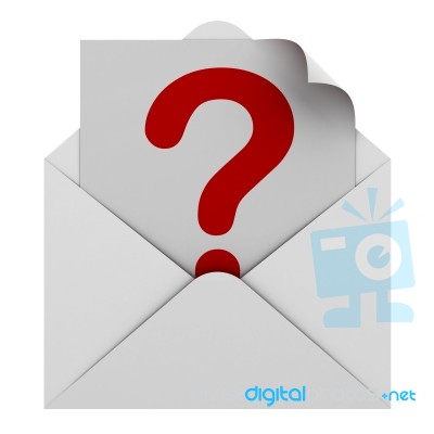 Question Mark In Envelope Stock Image