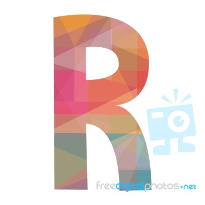 R Alphabet Stock Image