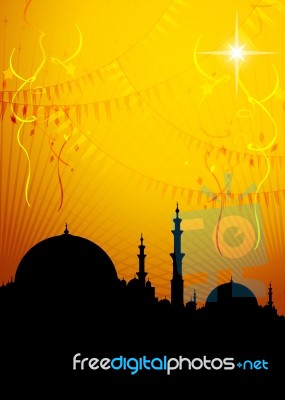 Ramadan Greeting Stock Image