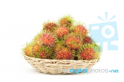 Rambutan Fruits Stock Photo