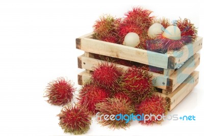 Rambutan Fruit,thai Fruit Favorite Stock Photo