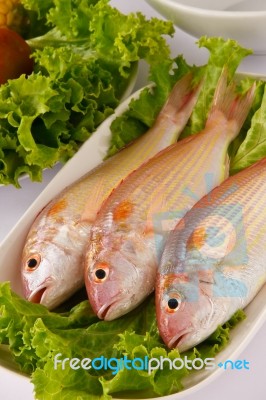 Raw Fish Stock Photo