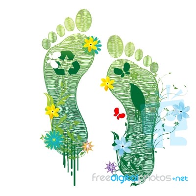 Recycle Feet Stock Image