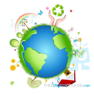 Recycle Globe Stock Image