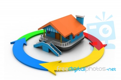 Recycle House Stock Image