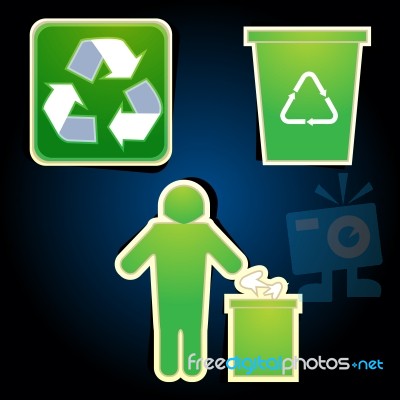 Recycle Icons Stock Image