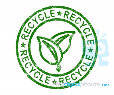 Recycle Stamp Stock Image