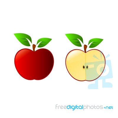 Red Apple Stock Image