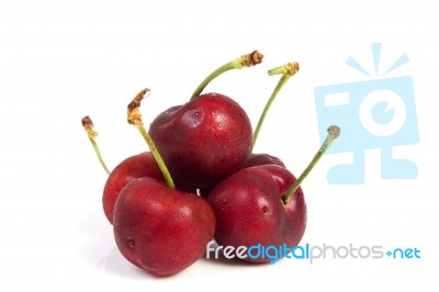 Red Cherries Stock Photo