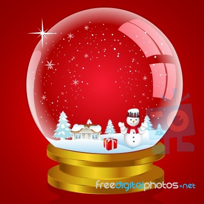 Red Christmas Stock Image