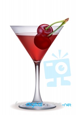 Red Cocktail Stock Image
