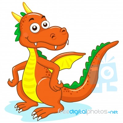 Red Dragon  Stock Image