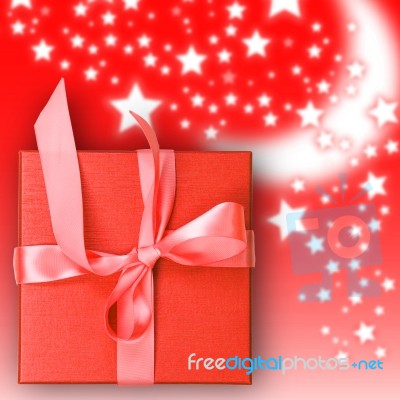 Red Gift Box Stock Photo