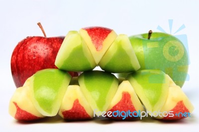 Red & Green Apples Stock Photo