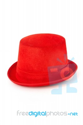 Red Hat Trilby Stock Photo