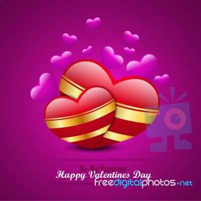 Red Love Heart, Valentines Day Concept Stock Image