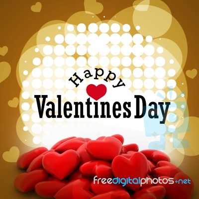 Red Love Heart, Valentines Day Concept Stock Image