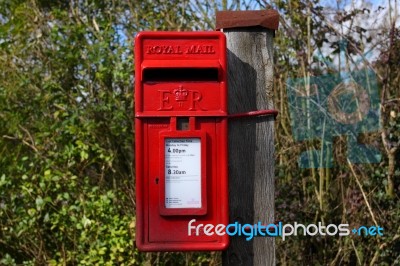 Red Postbox Stock Photo