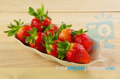 Red Strawberries Stock Photo