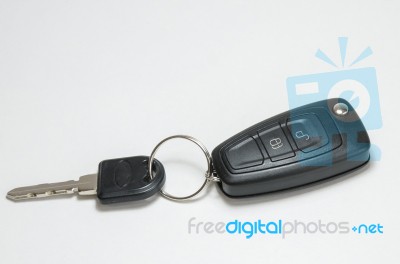 Remote Control Car With Security Lock Key Stock Photo