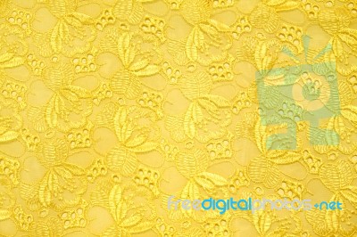 Retro Gold Textile Stock Photo