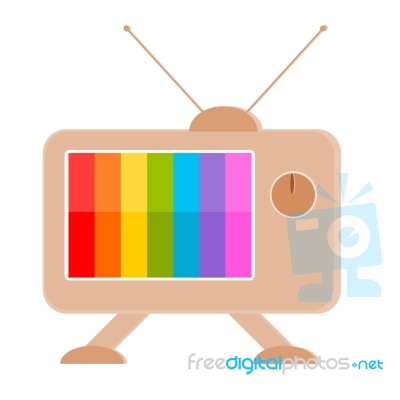 Retro Television Stock Image