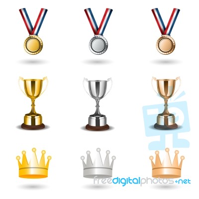 Reward Icons Stock Image