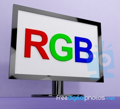 RGB Screen Stock Image