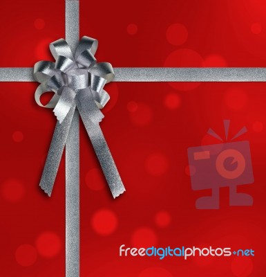 Ribbon gift bow Stock Image