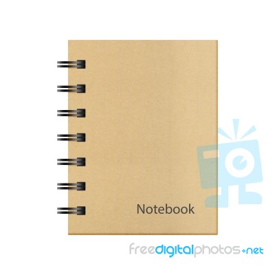Ring Binder Notebook Texture Isolated On A White Background Stock Image