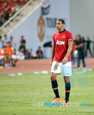 Rio Ferdinand Of Manchester United Stock Photo
