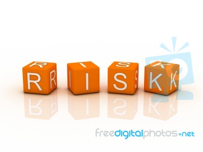 Risk Blocks Stock Photo