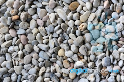 River Stone Background Stock Photo