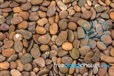 Round Peeble Stones Stock Photo