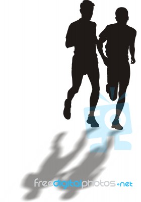 Runners Stock Image