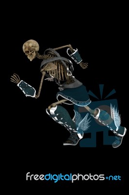 Running Skeleton Stock Image