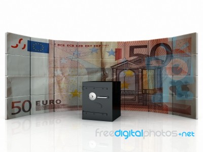 Safe And Euro Stock Image