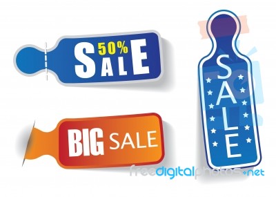 Sale And Discount labels Stock Image