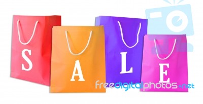 Sale Shopping Bags Stock Photo