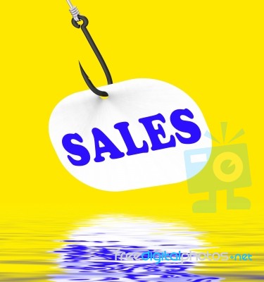 Sales On Hook Displays Great Clearances And Promos Stock Image