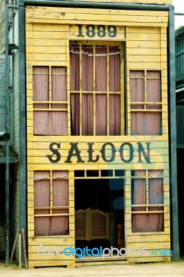 Saloon In Wild West Style Stock Photo