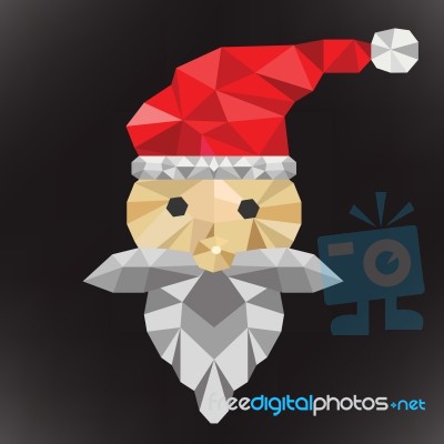 Santa Clause Polygon Stock Image