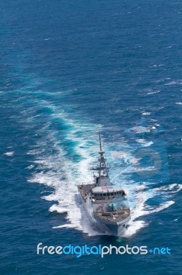 Sattaheep, Thailand - June 21: H.t.m.s. Krabi, An Offshore Patro… Stock Photo