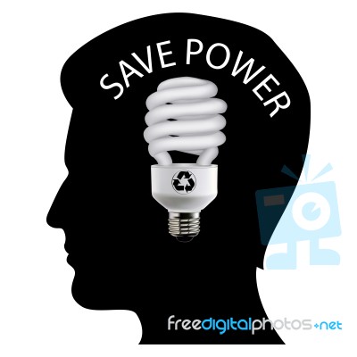 Save Power Stock Image