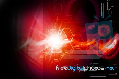 Science Technology Background Stock Image
