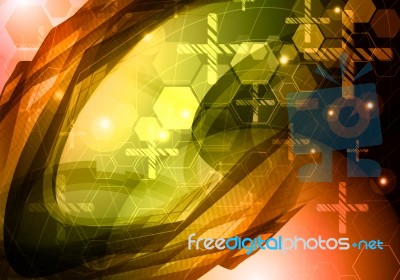 Science Technology Background Stock Image