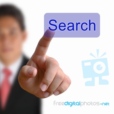 Search Button On Keyboard Stock Image